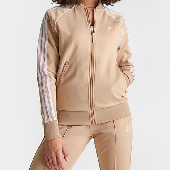 Adidas Originals Women's 3-Stripes Track Jacket NWT size L Slim Fit - Picture 2 of 3